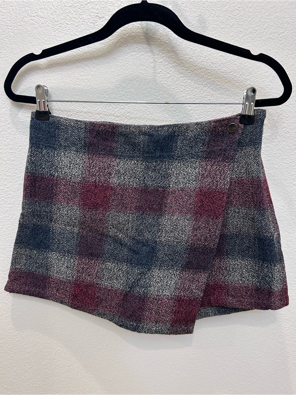 Free People Plaid Mini Skort